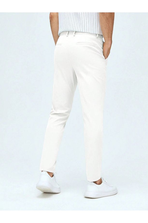 Casual Regular Fit Erkek Keten Chıno Pantolon - 5
