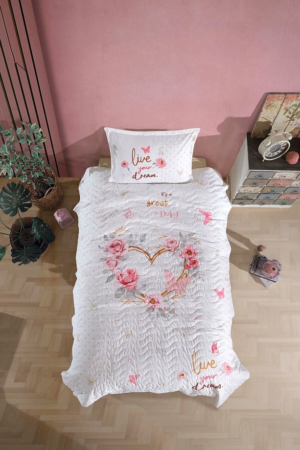 Ranforce %100 Pamuk Tek Kişilik Dört Mevsim Set Dream - 1