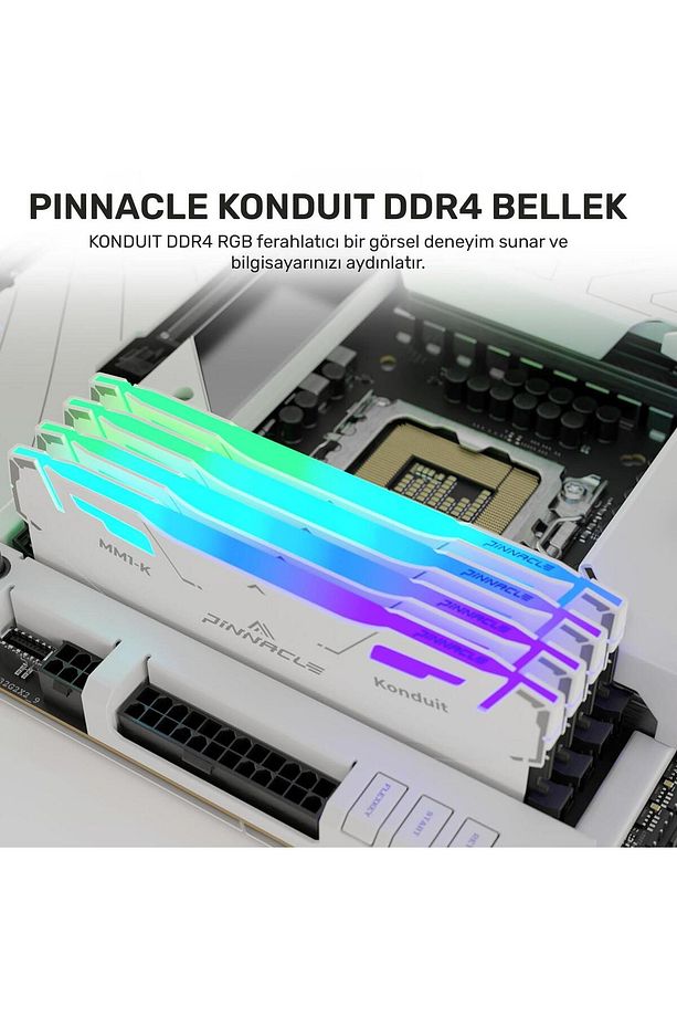 Pinnacle PKMD4U32C16CHW32G 32GB DDR4 3200Mhz 2Rx8 CL16 RGB Masaüstü Ram - 2