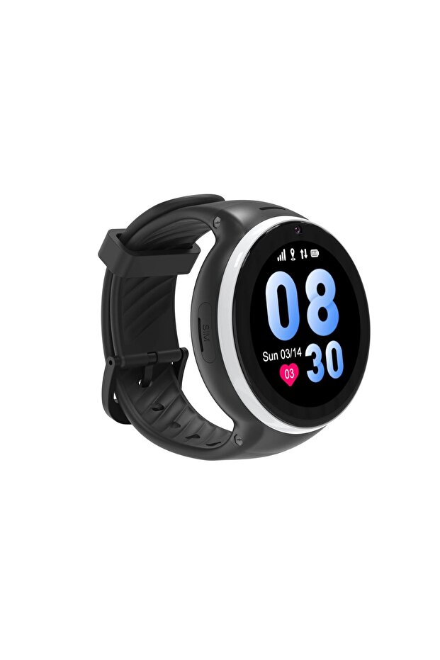 Round Akıllı Çocuk Saati - Black - 5