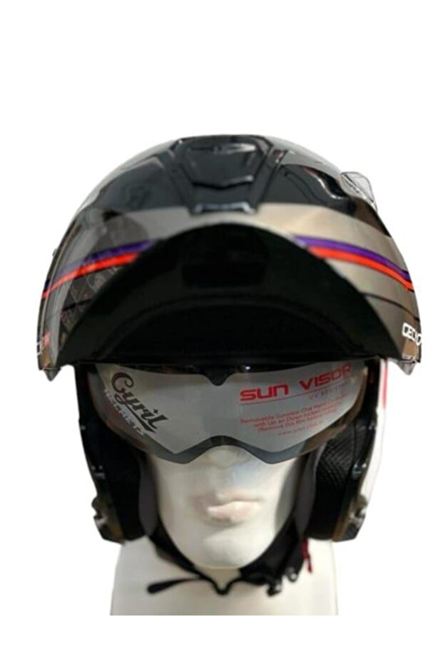 CYRIL KASK FU403SV GECKO SV EPIC B7 GLOSS PEARL MAVİ M - 4