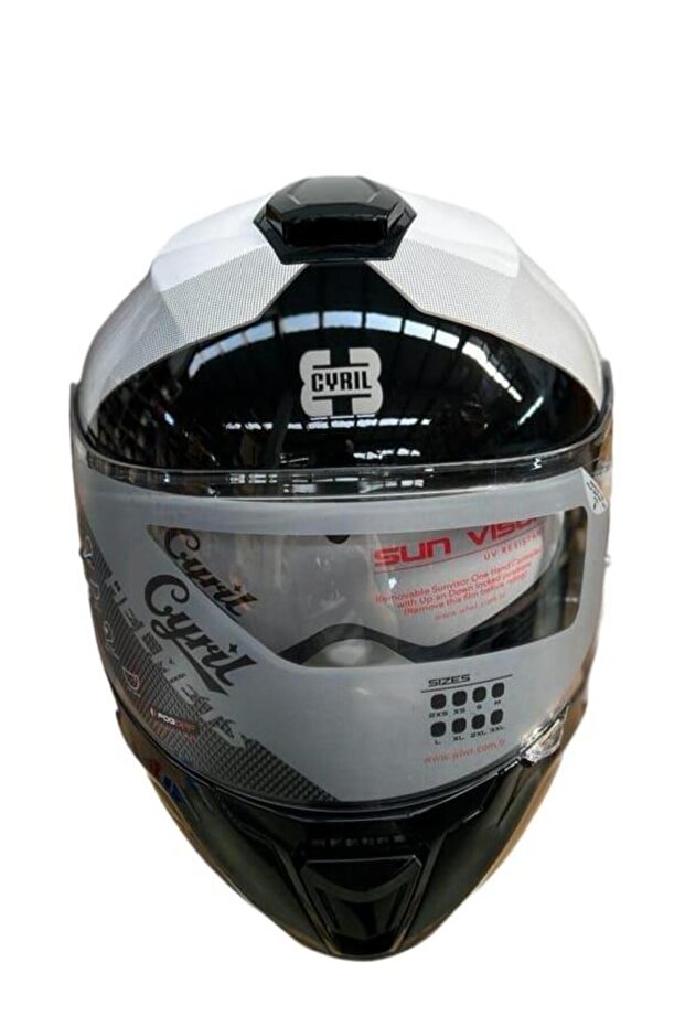 CYRIL KASK FU403SV GECKO SV EPIC B7 GLOSS PEARL MAVİ M - 3