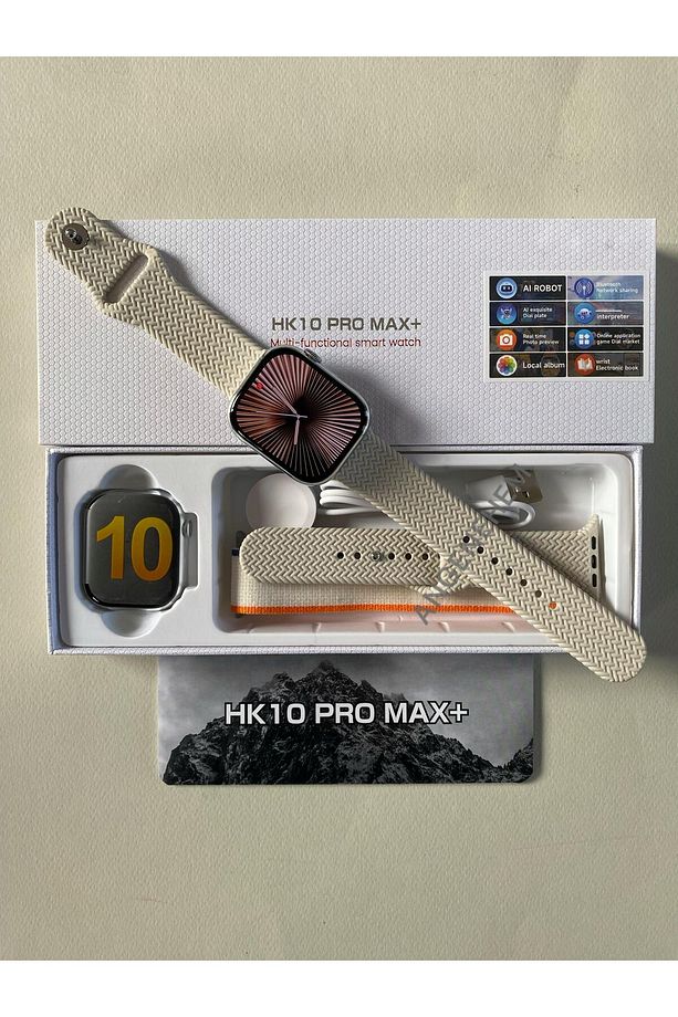 HK10 PRO MAX PLUS Yeni Kasa Watch 10 SonVersiyon Amoled Ekran Full Donanımlı İos Android Akıllı Saat - 4