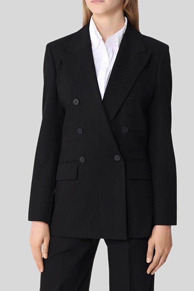 Slim Fit Ceket Siyah - 1