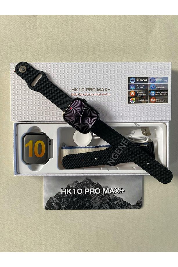 HK10 PRO MAX PLUS Yeni Kasa Watch 10 SonVersiyon Amoled Ekran Full Donanımlı İos Android Akıllı Saat - 4