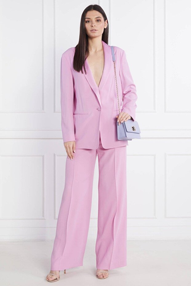 Regular Fit Kadın Blazer Ceket Pembe - 1