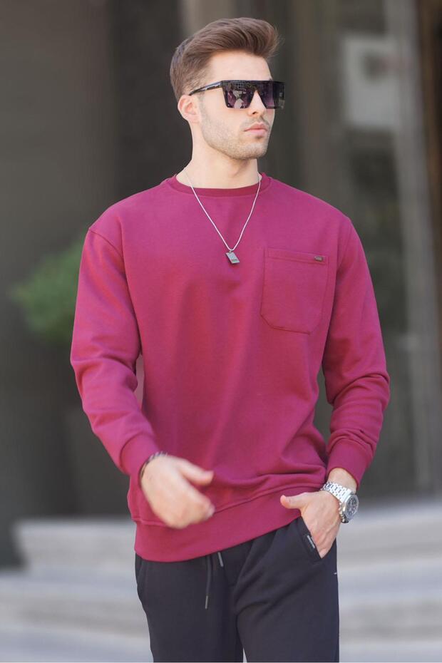 Bordo Regular Fit Basic Sweatshirt 6136 - 1