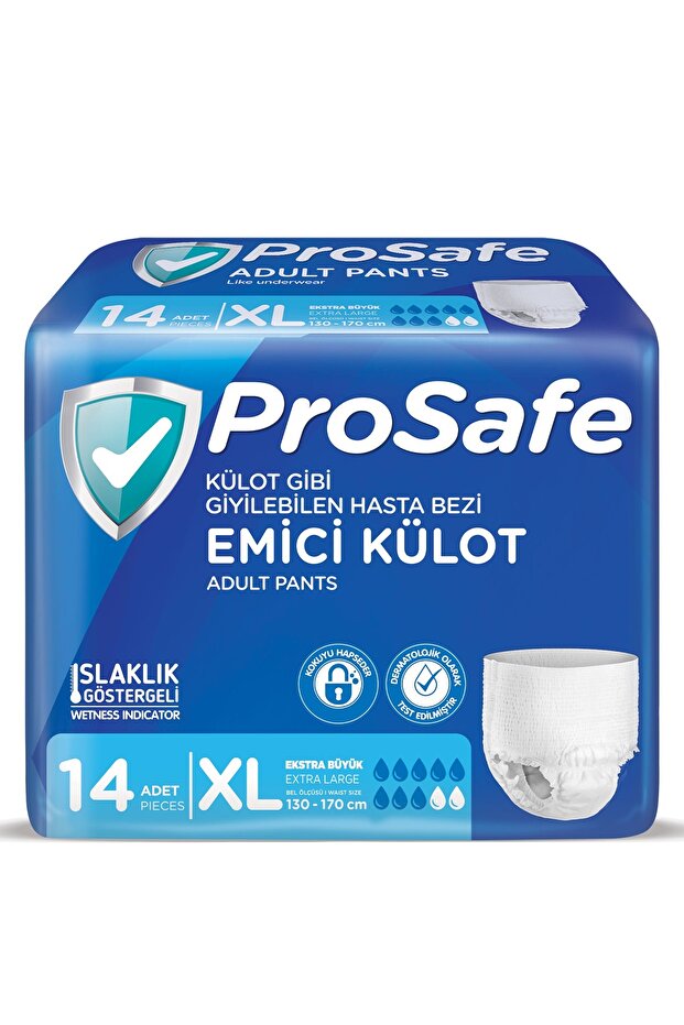 Adult Patient Diapers Absorbent Panties Waist Size 130-170cm Extra Large Xlarge 14-Pack