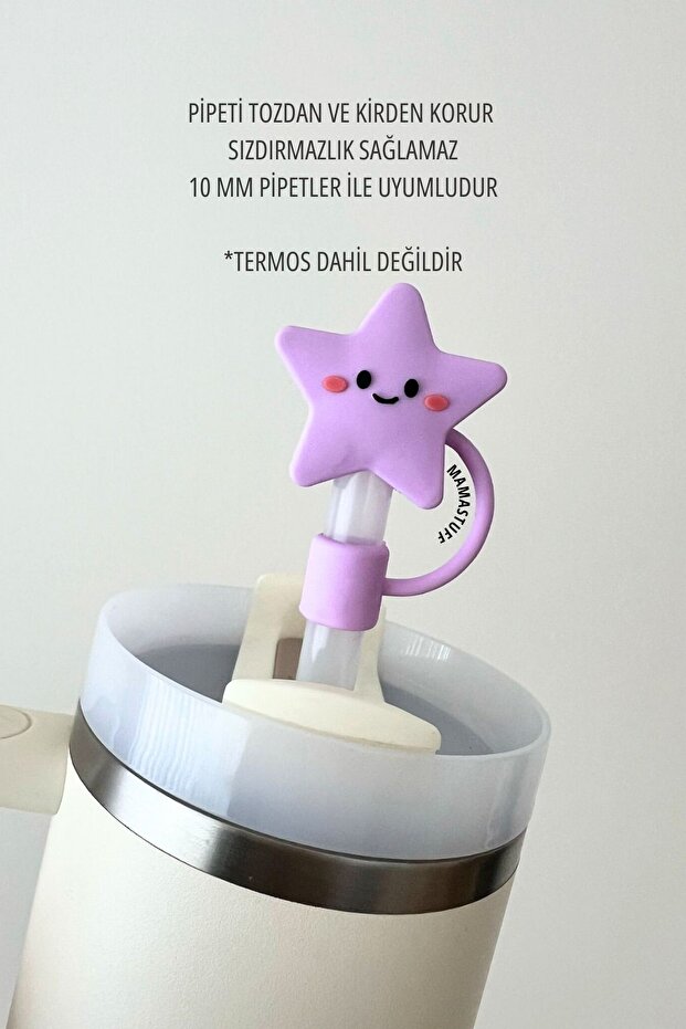 Silikon Tıpa - Mor Yıldız - 2
