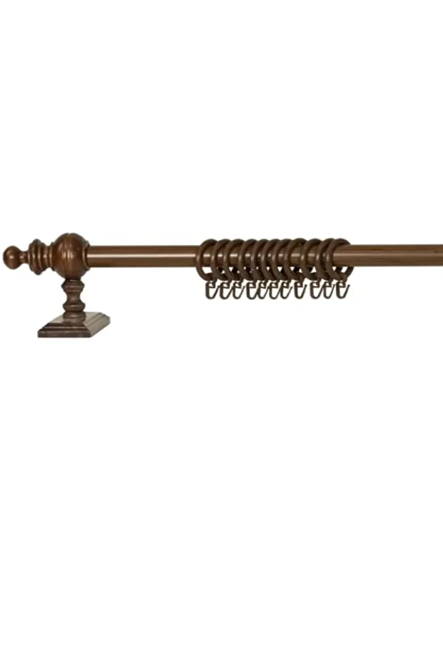 Raysız Ahşap Rustik Perde Askısı 150 Cm - 1