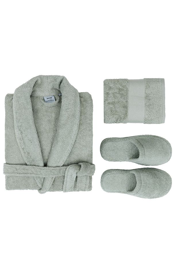 Essentials 3'lü Banyo Seti | Terlik (42-44) - Nil Yeşili - 3
