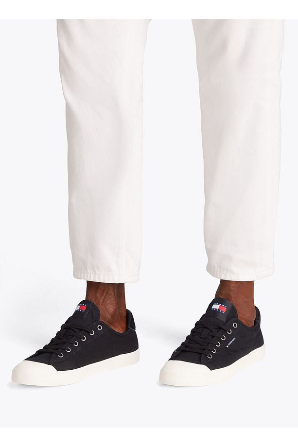 Siyah Erkek Sneaker TJM VULCANIZED BUMPER CANVAS - 6