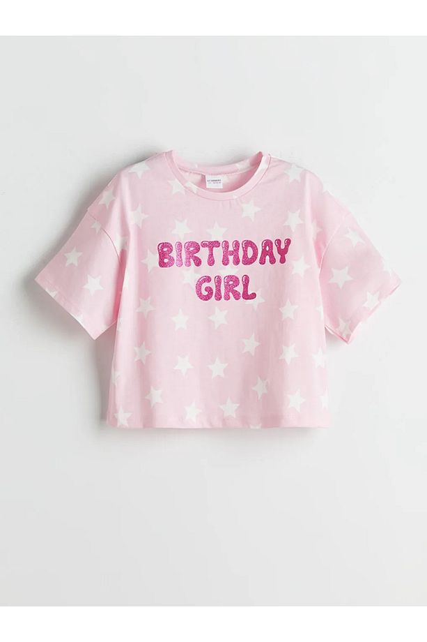 Pembe Bisiklet Yaka Kız Çocuk Şortlu Pijama Takımı - 2