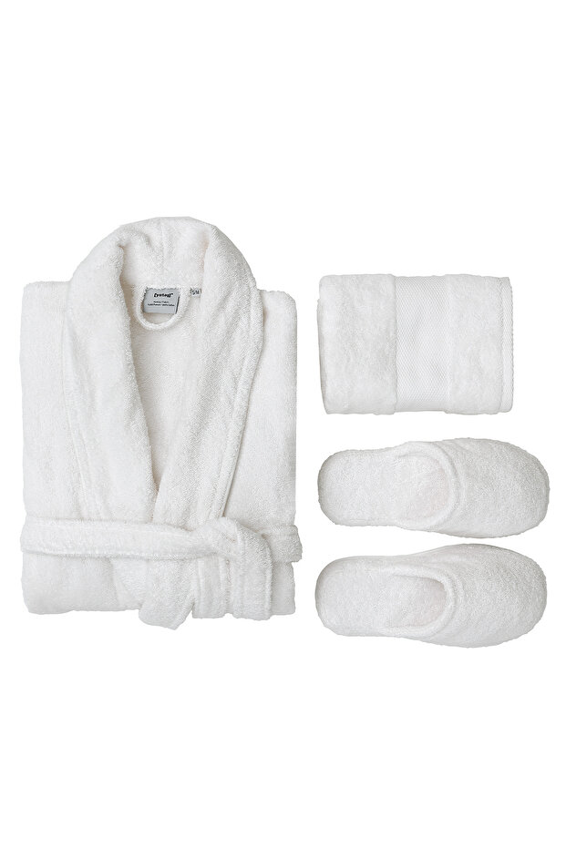 Essentials 3'lü Banyo Seti|Terlik (42-44) - Ekru - 3