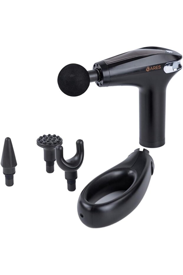 iUltra Long Mini Massager 8 Speed Settings, 4 Interchangeable Massage Heads for Targeted Mu