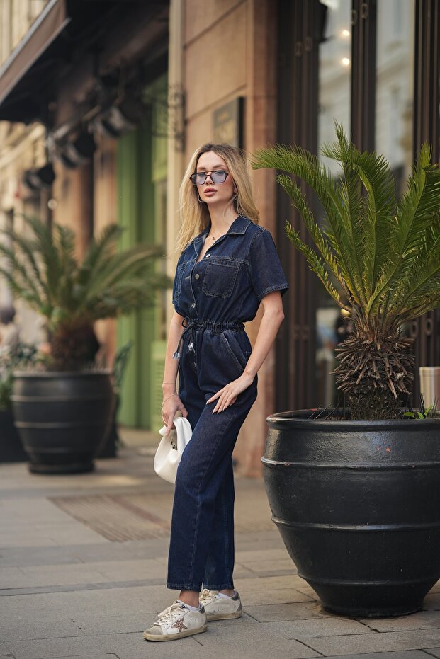 Jean Tulum Beli Lastikli - 3