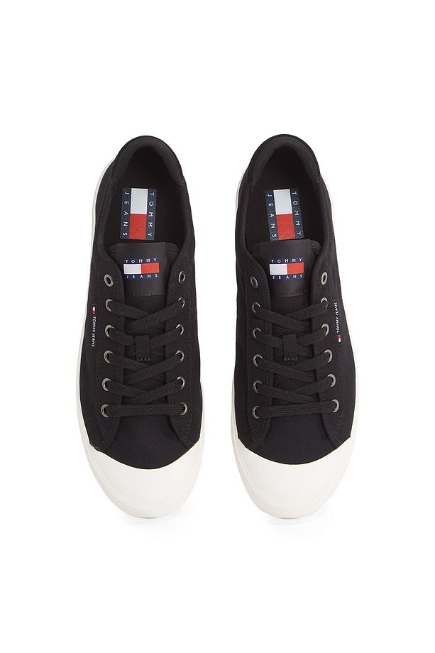 Siyah Erkek Sneaker TJM VULCANIZED BUMPER CANVAS - 4