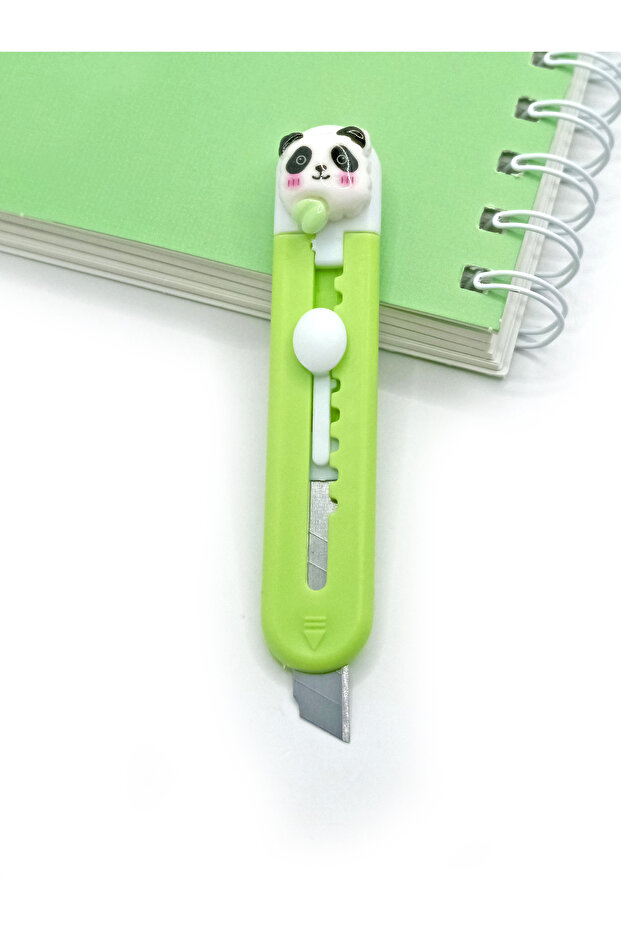 Mini Şekilli Falçata Maket Bıçağı - Tatlı Panda - 1
