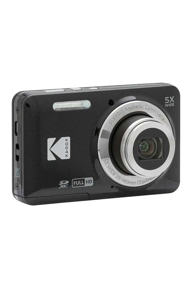 Kodak Pixpro FZ55-BK 16MP Digital Camera 5X Optical Zoom 28mm Wide Angle 1080P Full HD Video 2.7" LC