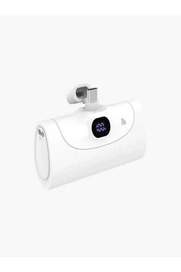 Type-c Çıkışlı 20w Hızlı Şarj 5000 Mah Siyah Standlı Powerbank Mini Şarj Stand - 2