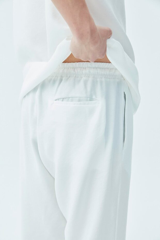 Basıc Oversize Keten Takım Ekru - 7