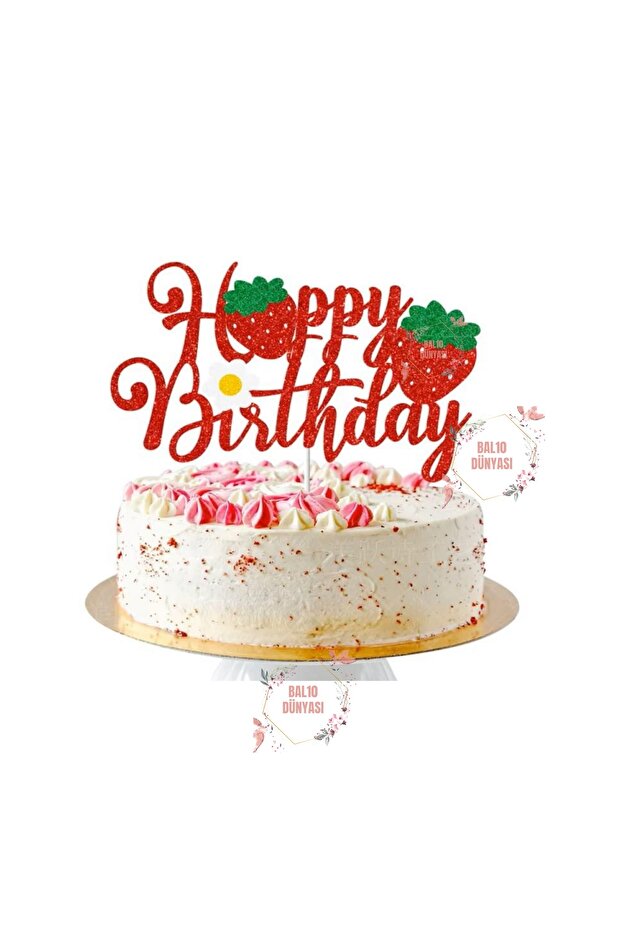 Rönesans Çilek Temalı Doğum Günü Parti Seti Yaş 2 - 2