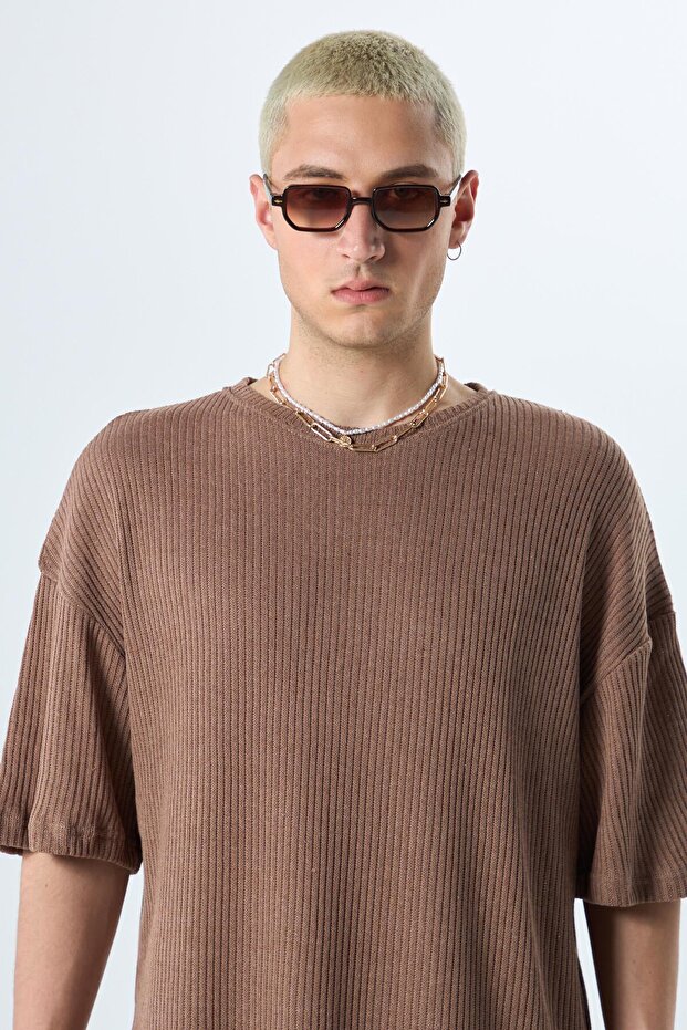 Basıc Oversize Takım Kahve - 5
