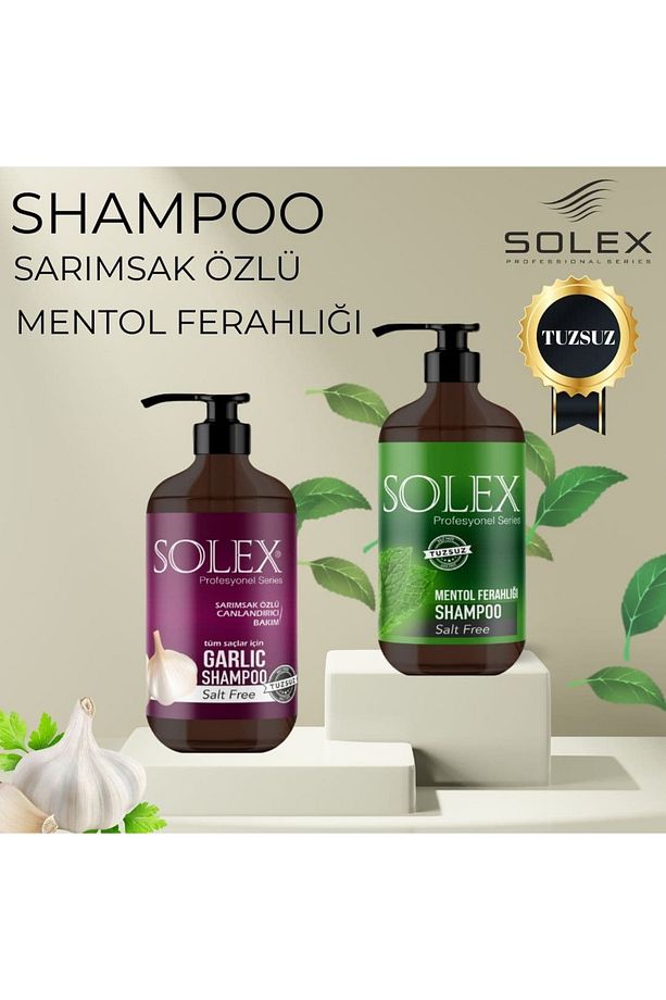 Tuzsuz Professıonal Serıes Mentol Keratin+Garlic (Sarımsak) Özlü Şampuan 1.000 ml+1000 ML - 1