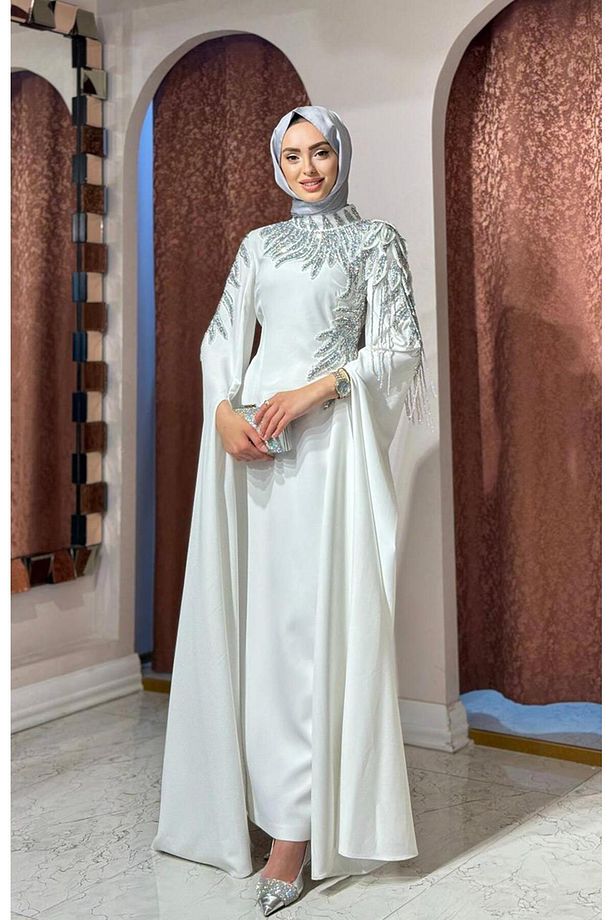 WHİTE CORNER Abiye 2958 Ekru - 1