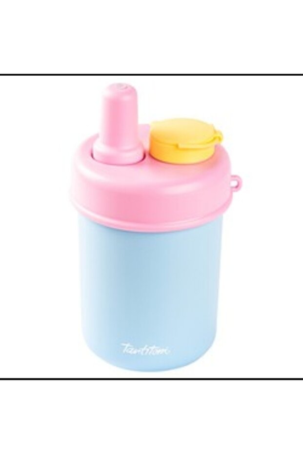 Mavi 2si 1 Arada Kapaklı Termos Bardak 480ml - 1