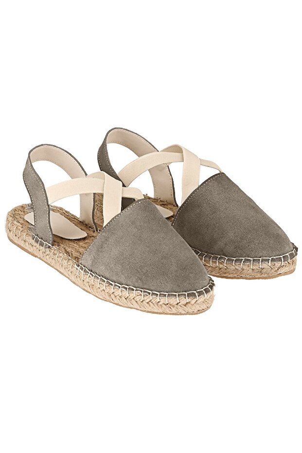 Women's Mink Genuine Leather Handmade Espadrille