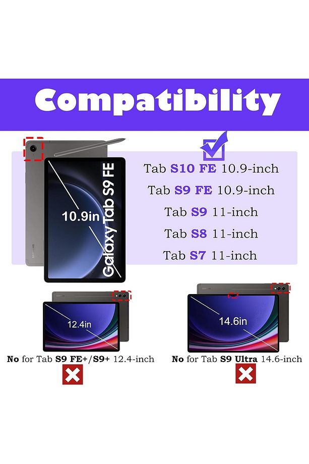 Galaxy Tab S10 Fe / S9 Fe/ S9 / S8 / S7 Uyumlu Kılıf Çocuklara Özel Silikon Kılıf - 2