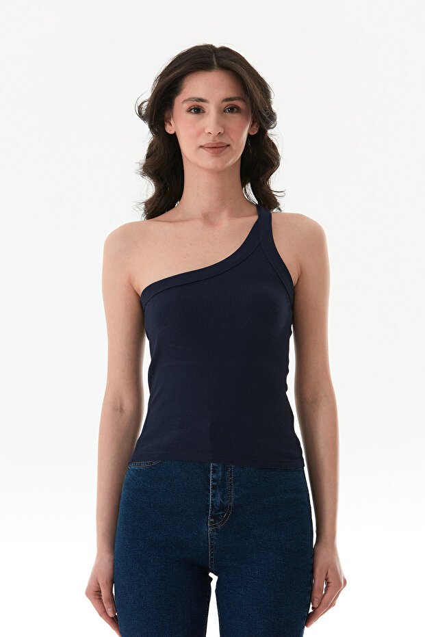 Basic Fitilli Tek Kol Modal Body - 6