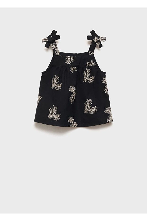 İşleme detaylı bluz - 1