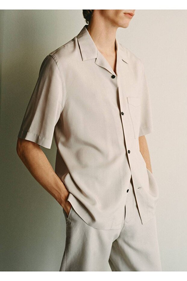 Cepli lyocell gömlek - 8