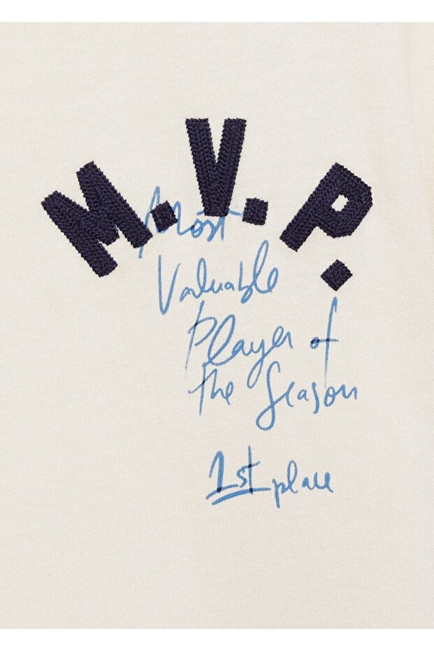 İşlemeli pamuklu tişört - 7