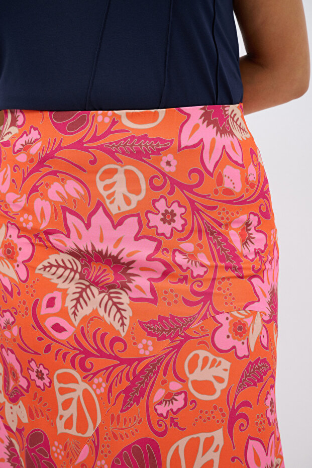 Desenli Örme Etek - 3