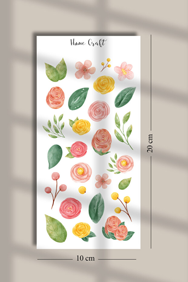 Soft Flower Themed Sticker Set for Bullet Journal and Agenda