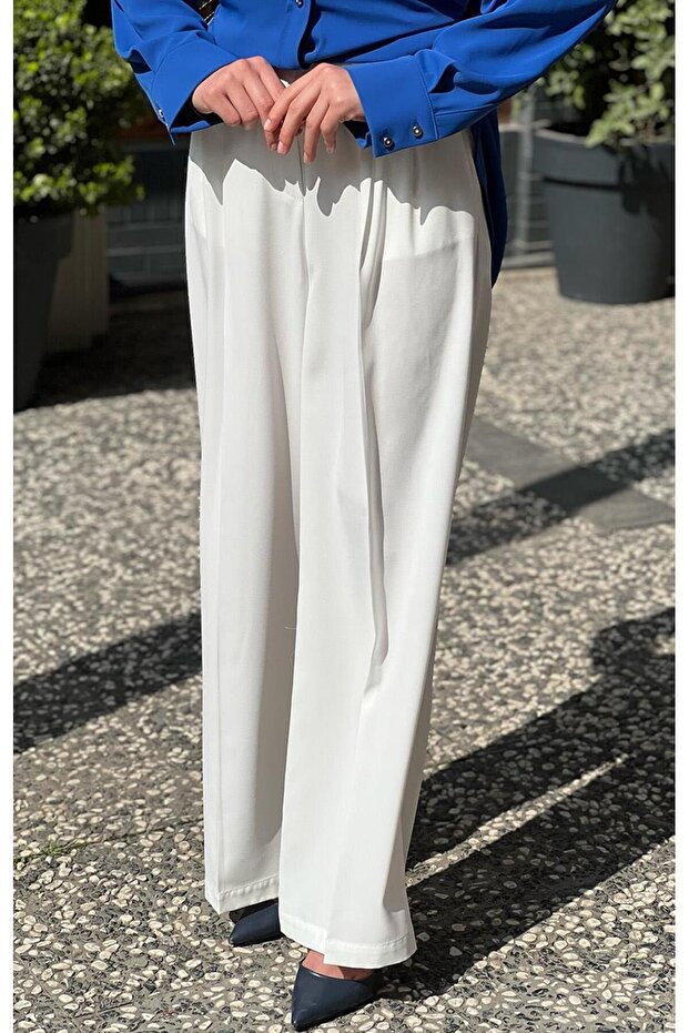 Pantolon CL24Y04CL339101 Ekru - 2