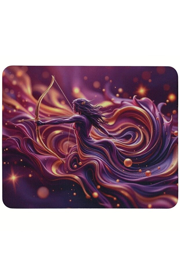 Bow Pattern Type Non-Slip Base Optical Computer Notebook Mouse Pad Mauspad 17X 21 cm