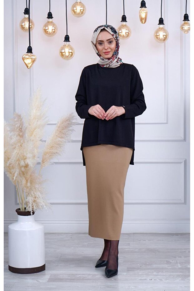 İNVEE Etek 5685 Camel - 3