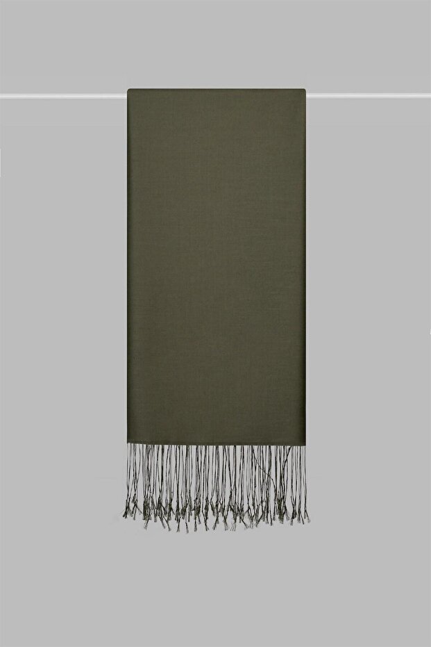 Kroren Solid Color Silky Shawl 4026-Khaki