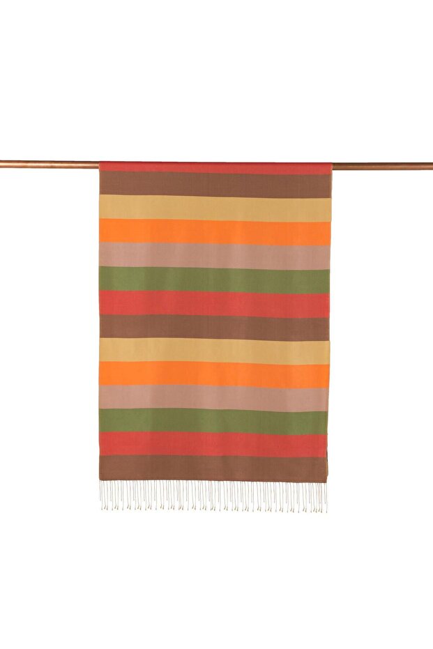 شال حرير منقوش بلوك 04030-موديل 05 - 3