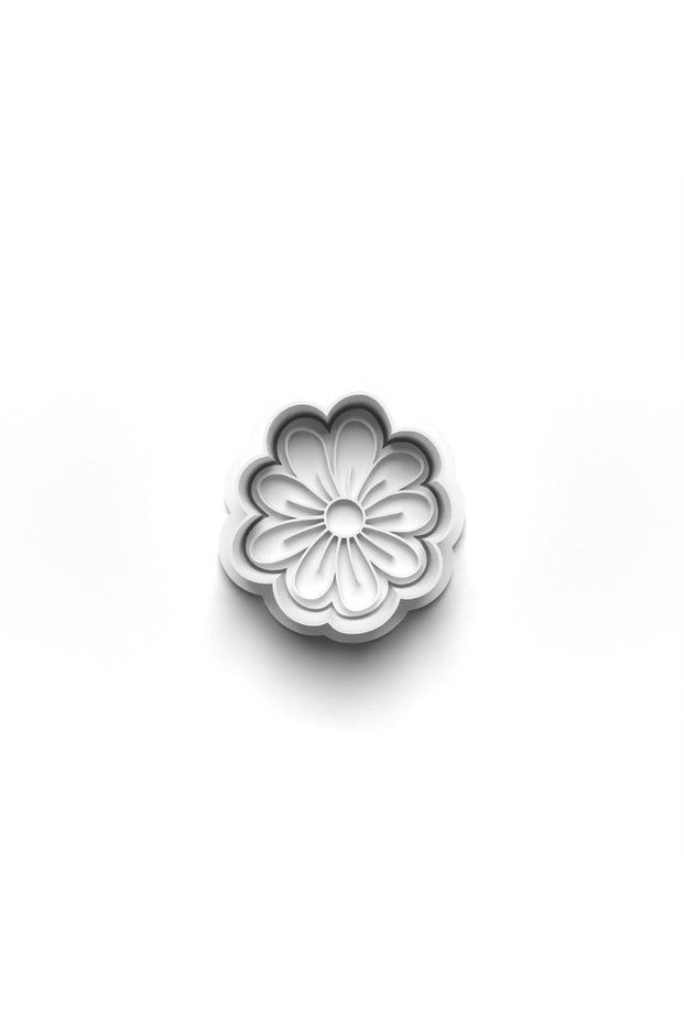 Flowers Cooky Cutter and Stamper 3D-0193_3