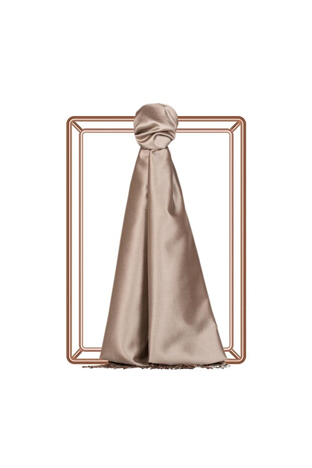 Double-Sided Solid Color Silk Shawl 927-Stone