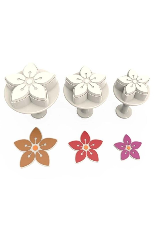 3D FIVE FLOWER PUSH OFF 3 قطع RP10146