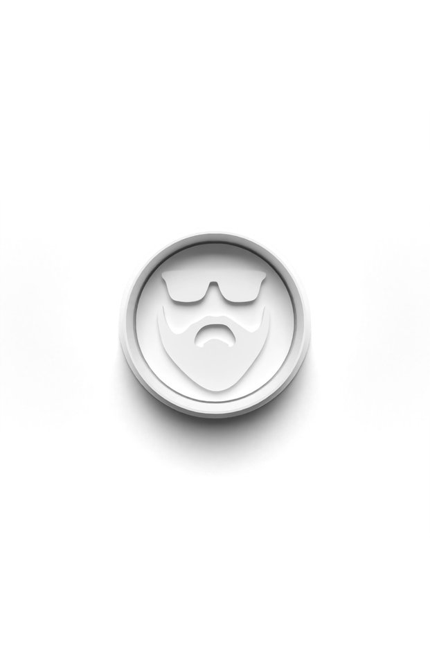 Beard Face Cooky Cutter and Stamper 3D-0003_1