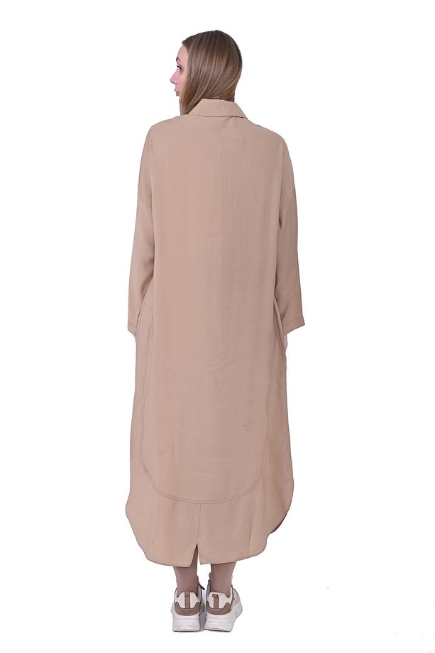 İNVEE 7010 Uzun Gömlek - Camel - 3