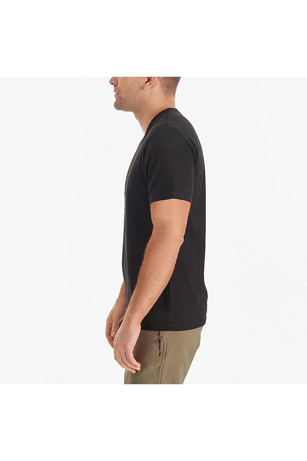 Cs0288 Csc M Basic Sm Logo Brushed V Neck Ss Tee Erkek T-shirt - 3