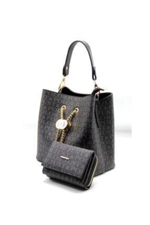Women's Navy Blue Bag Wallet Set Tm1229